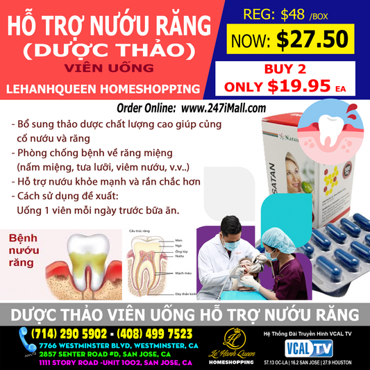 InSatan Nuou Rang by NaturSCENT 800mg 60 capsules - hỗ trợ nướu răng
