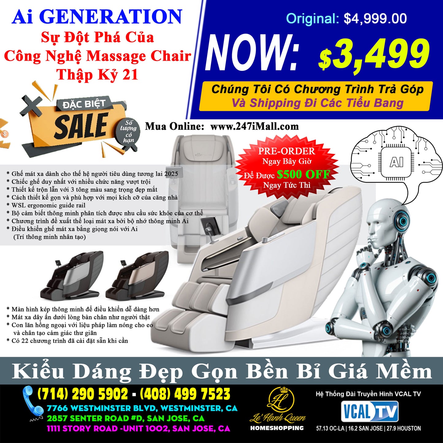 Ghế Mát Xa Ai Generation (Massage Chair)