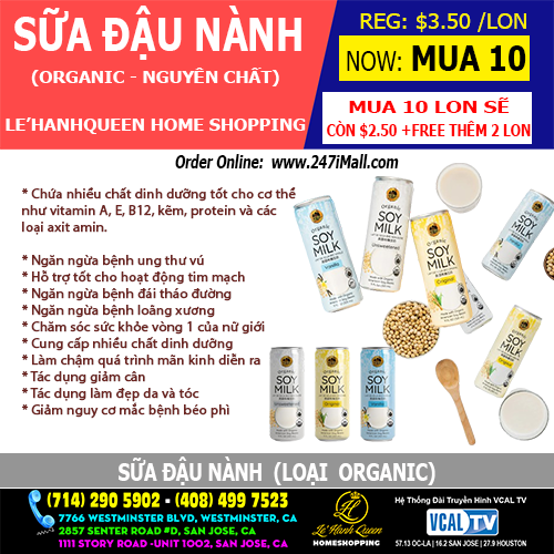 Sữa Đậu Nành (ORGANIC) Đóng Lon