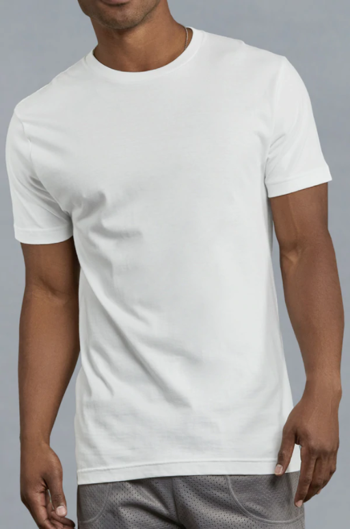 KNOCKER MEN'S WHITE T-SHIRTS