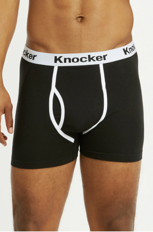 KNOCKER MEN 'S COTTON SPANDEX BOXER BRIEFS