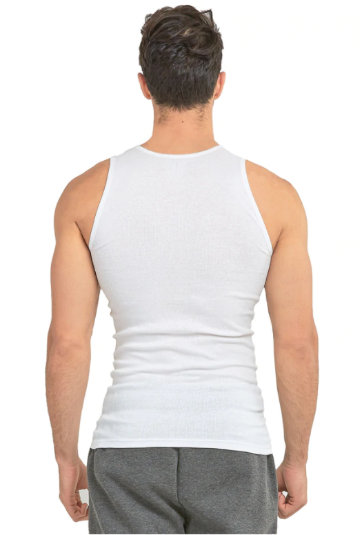 KNOCKER MEN'S WHITE A-SHIRTS