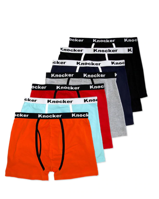 KNOCKER MEN 'S COTTON SPANDEX BOXER BRIEFS