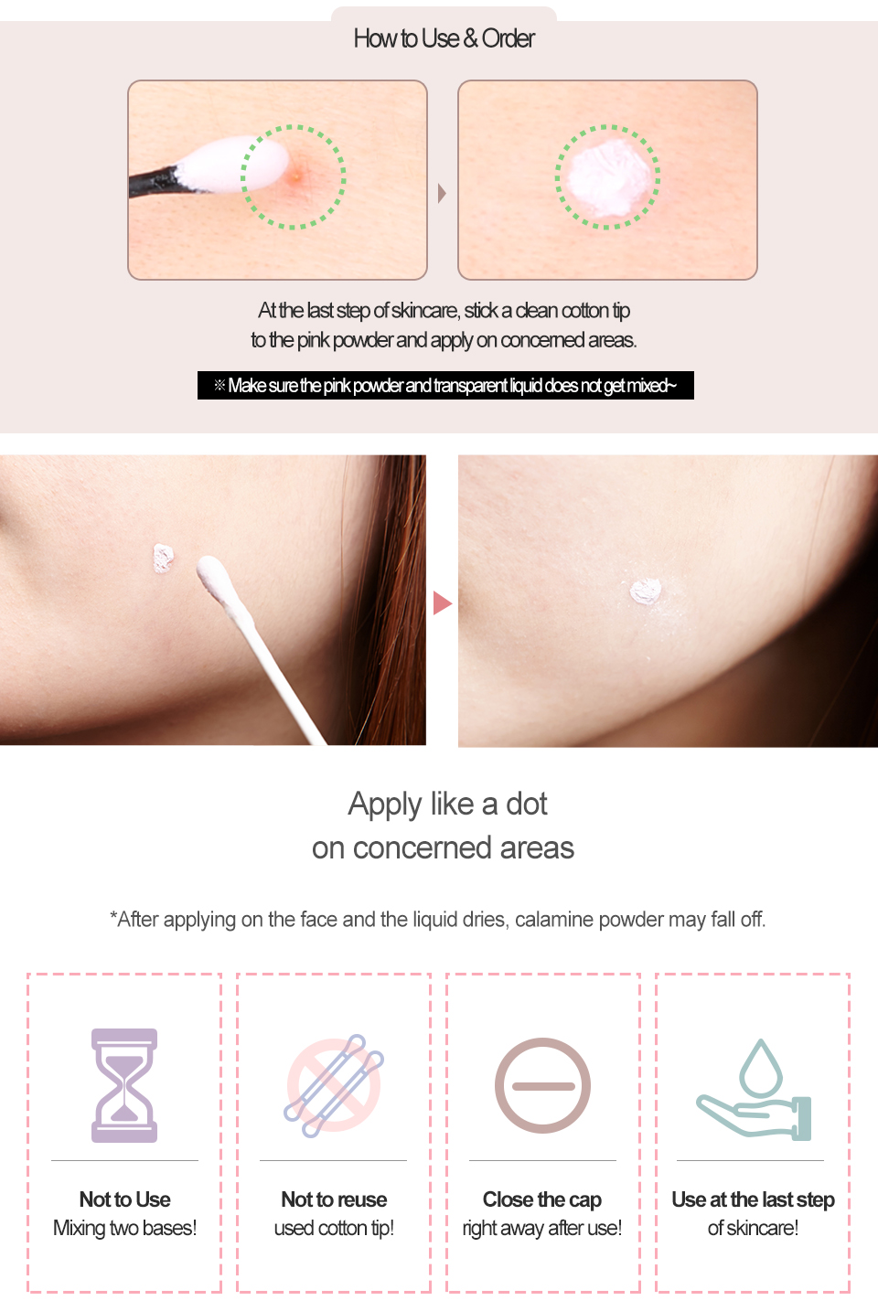 Refining Calamine Pink Spot