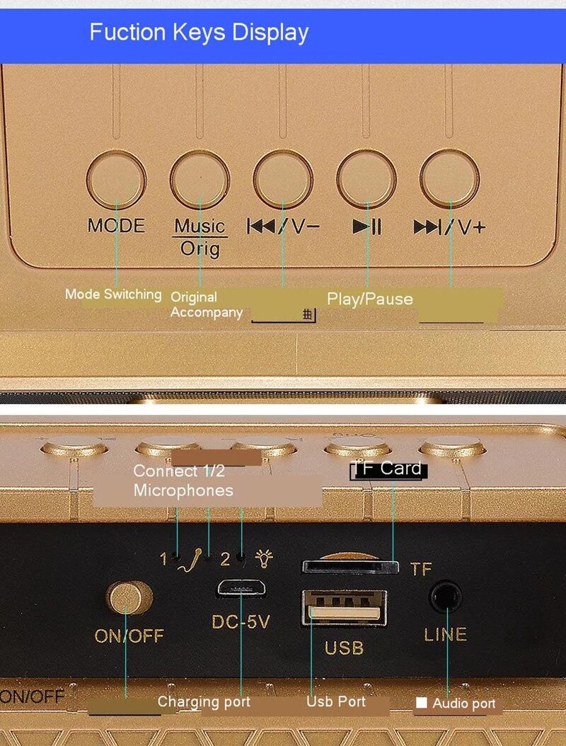 Karaoke Machine - Wireless Microphone