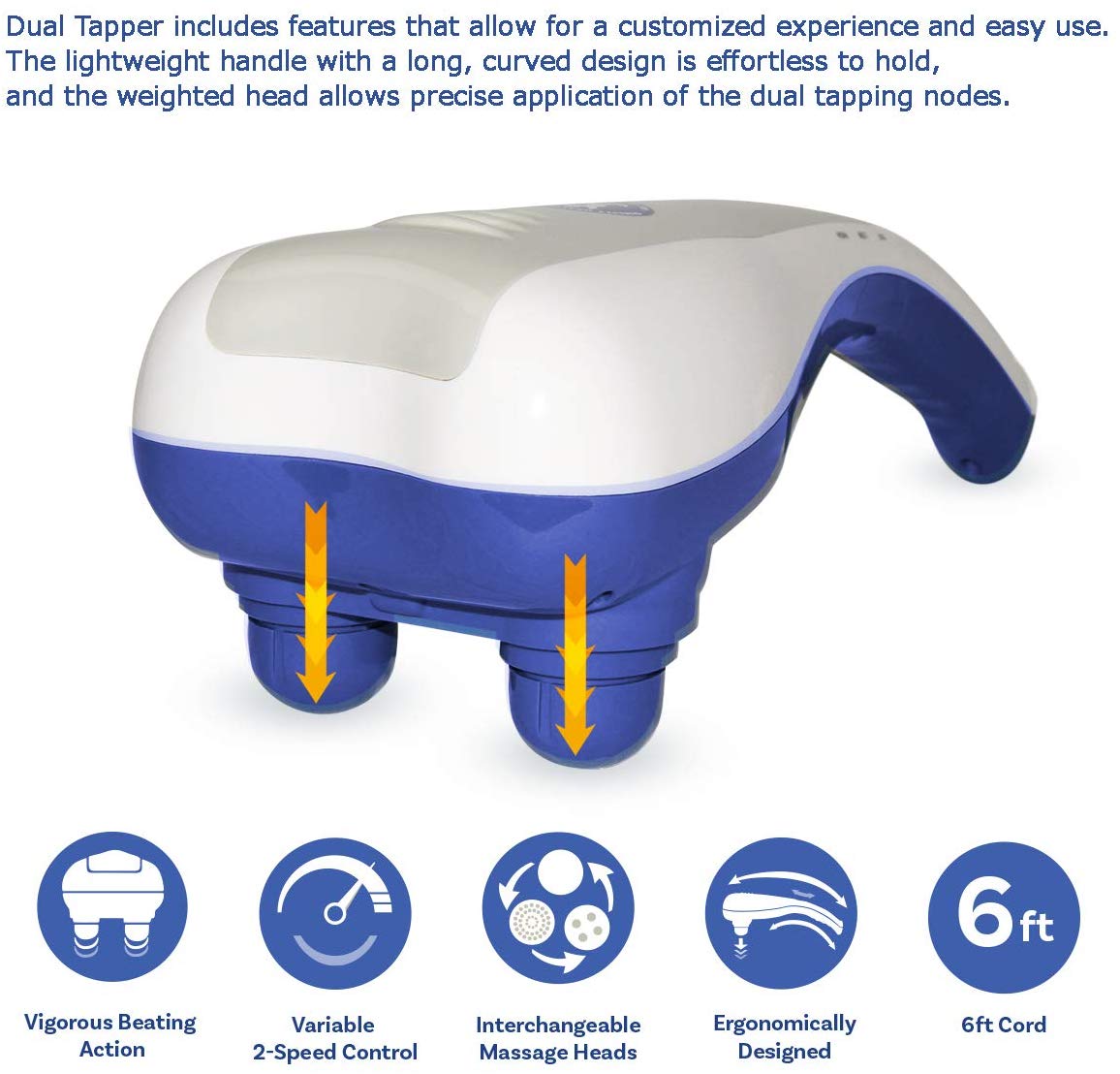 Dual Tapper Handheld Percussion Massager