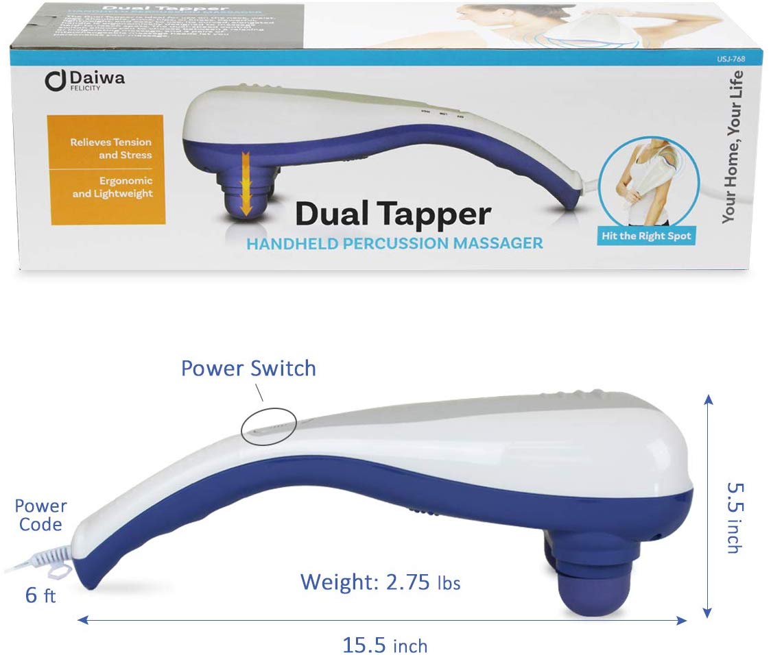 Dual Tapper Handheld Percussion Massager