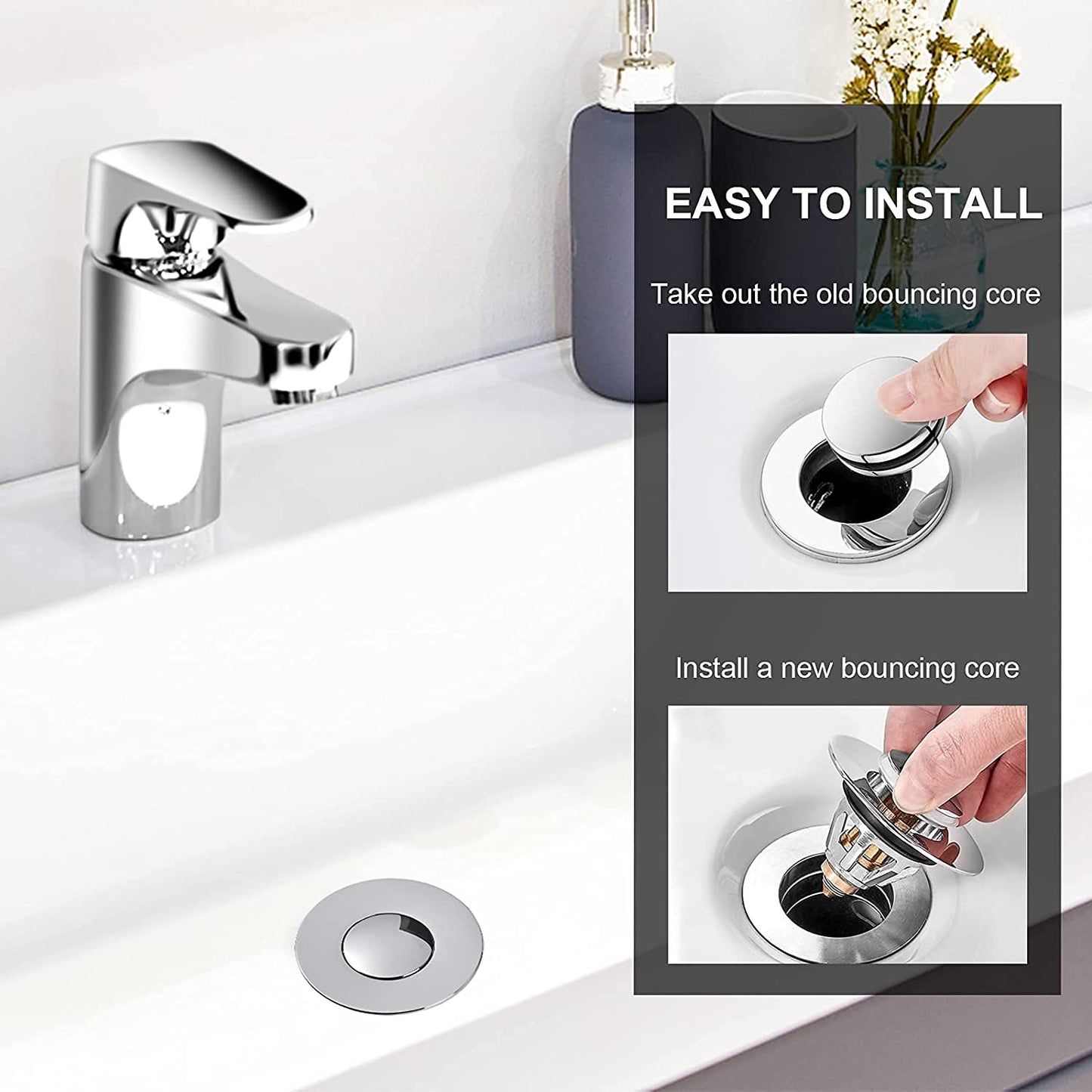 Stainless Steel Anti Clogging Drain Stopper
