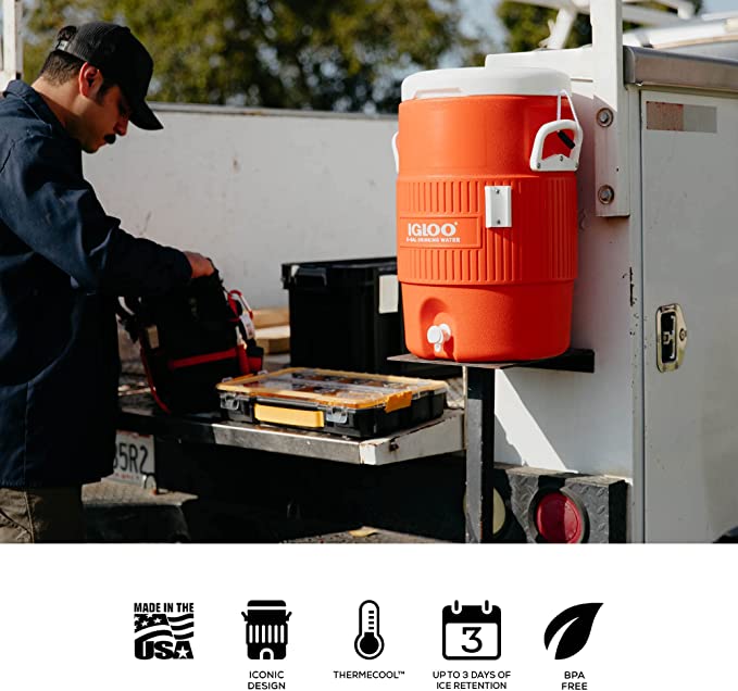 5 Gallon Orange Water Cooler