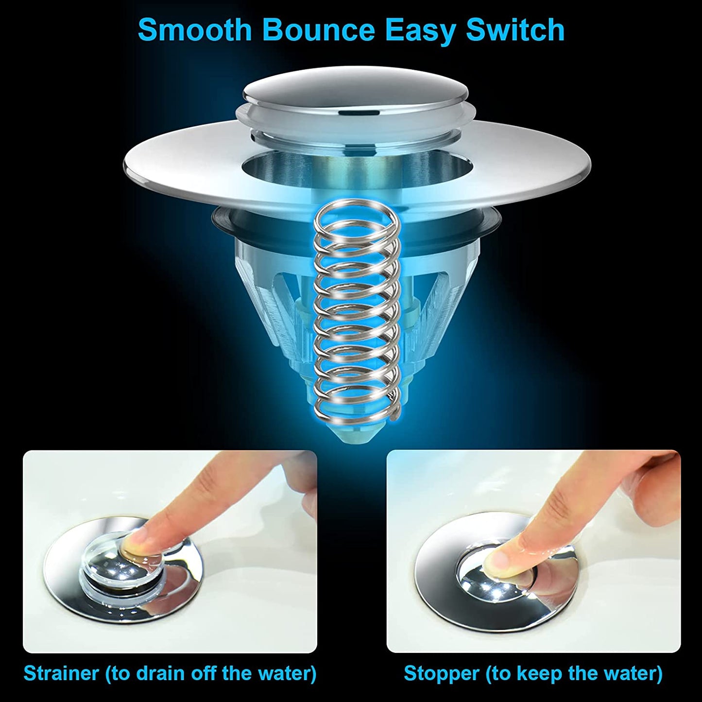 Stainless Steel Anti Clogging Drain Stopper