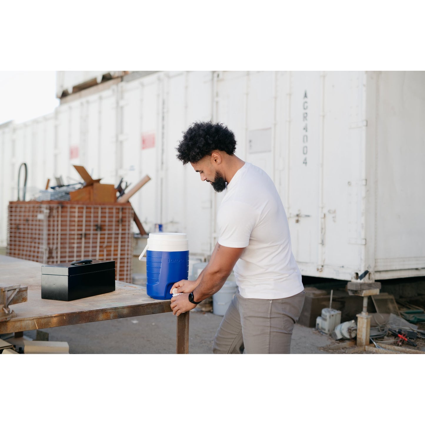 2 Gallon Blue Water Cooler
