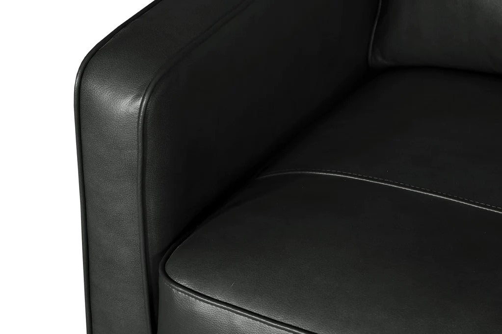 SOFA LEATHER SECTIONAL CHARCOAL CAO CẤP MADE IN ITALIA