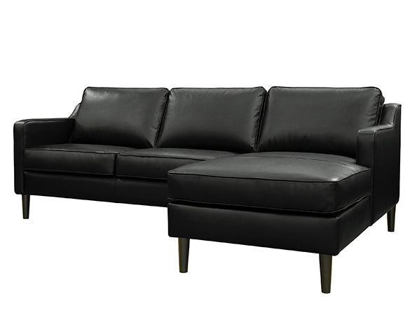 SOFA LEATHER SECTIONAL CHARCOAL CAO CẤP MADE IN ITALIA