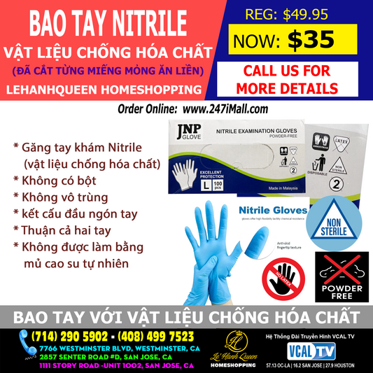 Bao Tay GLOVES by JNP nitrile material