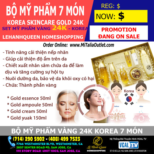 Bộ Mỹ Phẩm Vàng 24K - 7 món (KOREA)