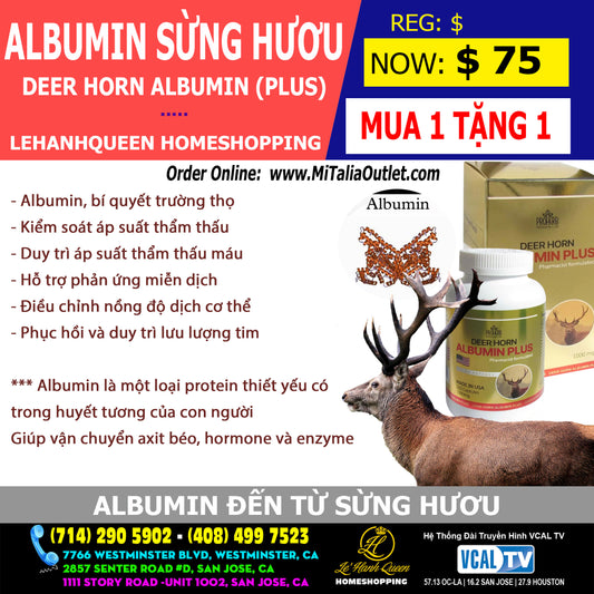 ALBUMIN Dược Thảo Sừng Hươu