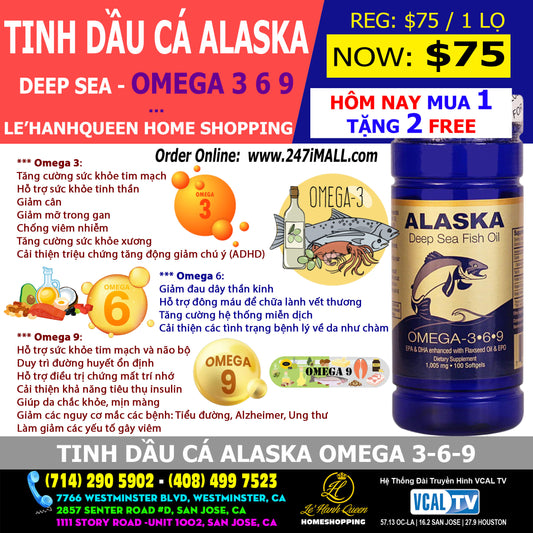 Tinh Dầu Cá Alaska (DEEP SEA) Omega 3 6 9