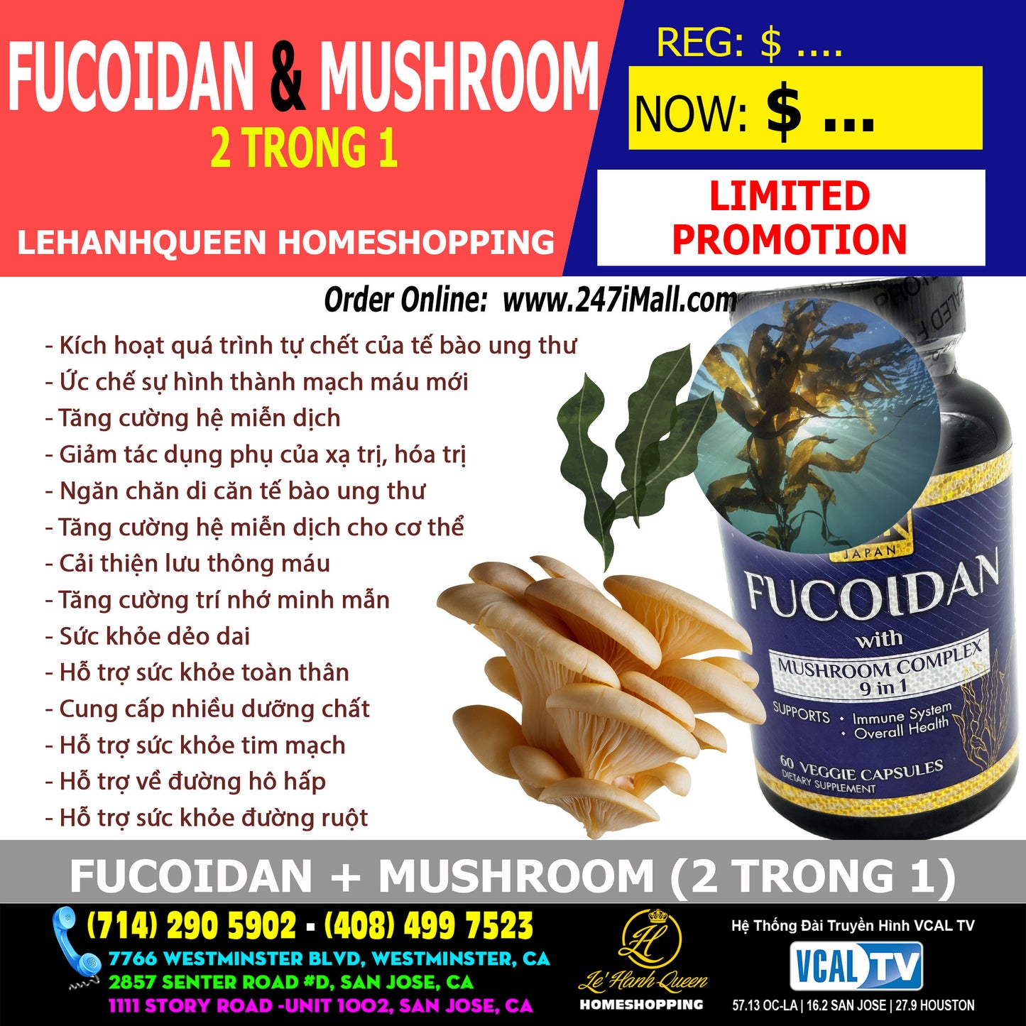 Fucoidan + 8 Loại Mushroom ( 9 in 1 )