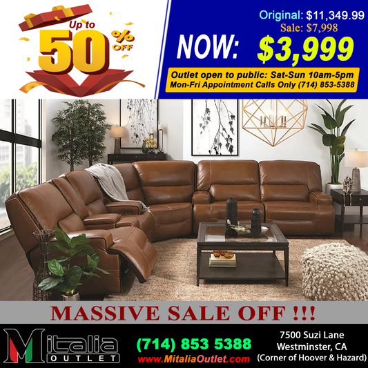 Manwah browse sectional model 90052