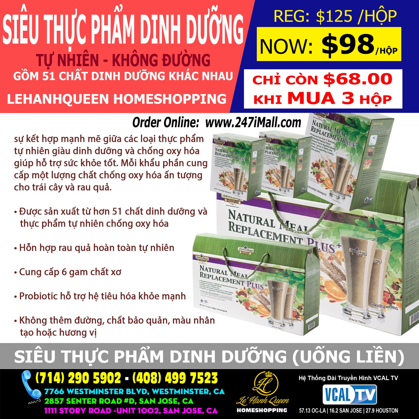 Natural Meal Replacement - Siêu Thực Phẩm Dinh Dưỡng