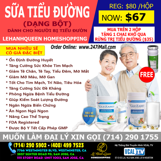 Sữa tiểu đường GLUZABET (Bột)