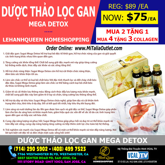 SUGOI MEGA DETOX - Dược Thảo Lọc Gan