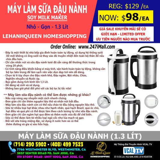 Soy Milk Maker - Máy Làm Sữa Đậu Nành