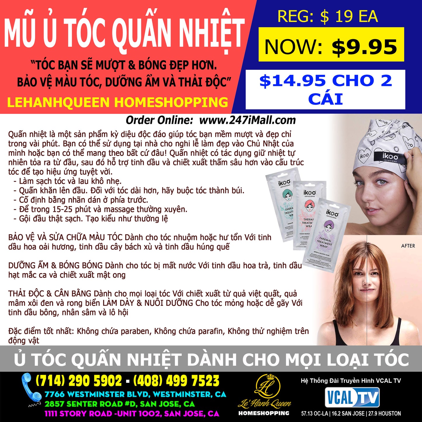 Mủ Ủ Tóc & Quấn Nhiệt