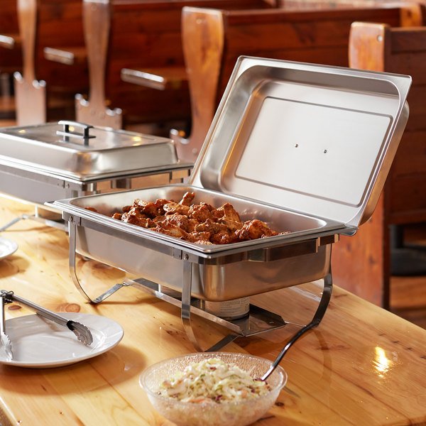 Tray Giữ Nóng Chafer - Stainless Steel Chafer with Folding Frame