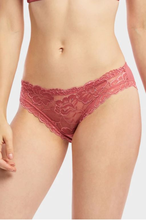 MAMIA LADIES COTTON BIKINI W/LACE DETAIL AT FRONT