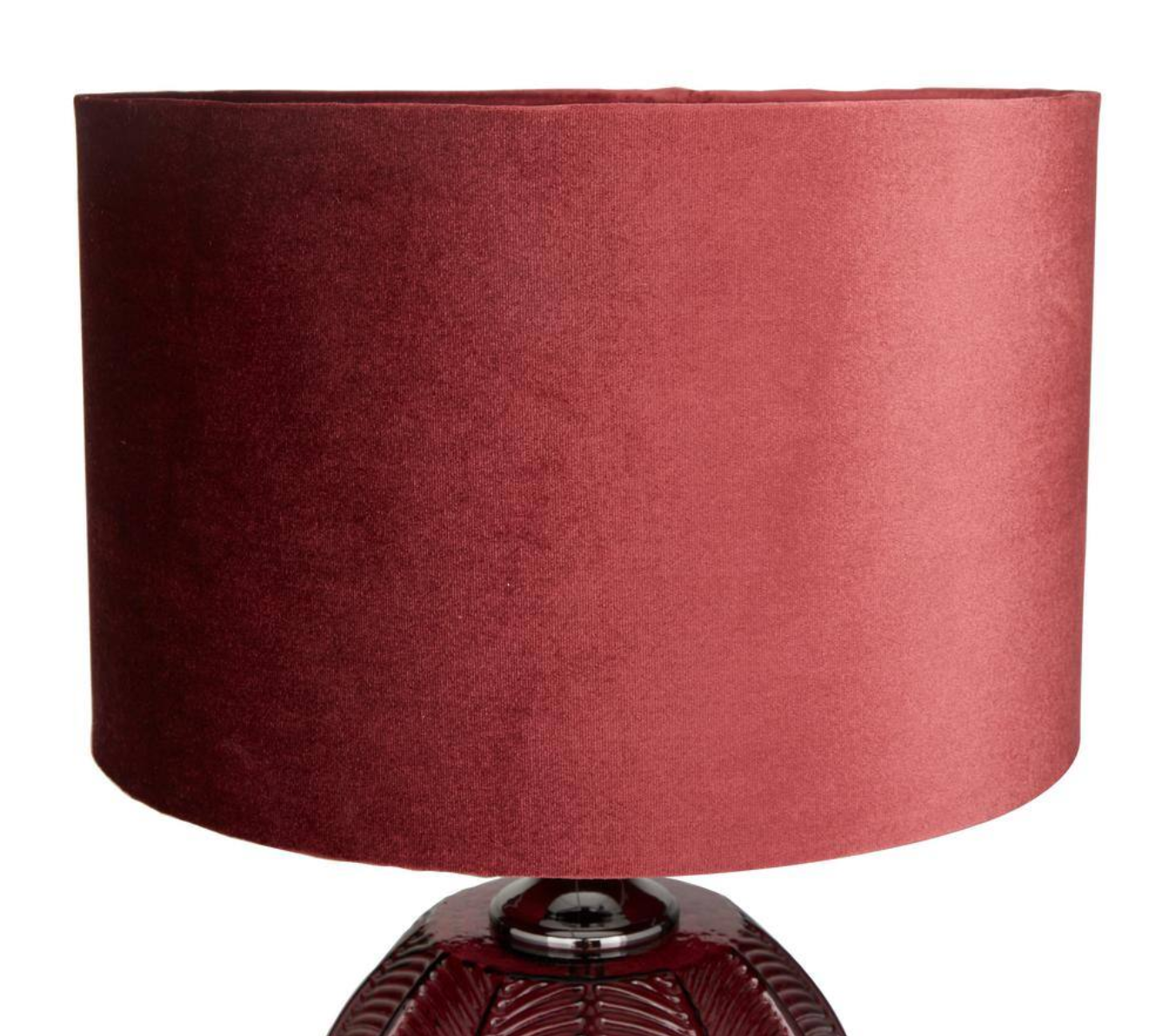 Red Velvet Glam Table Lamp