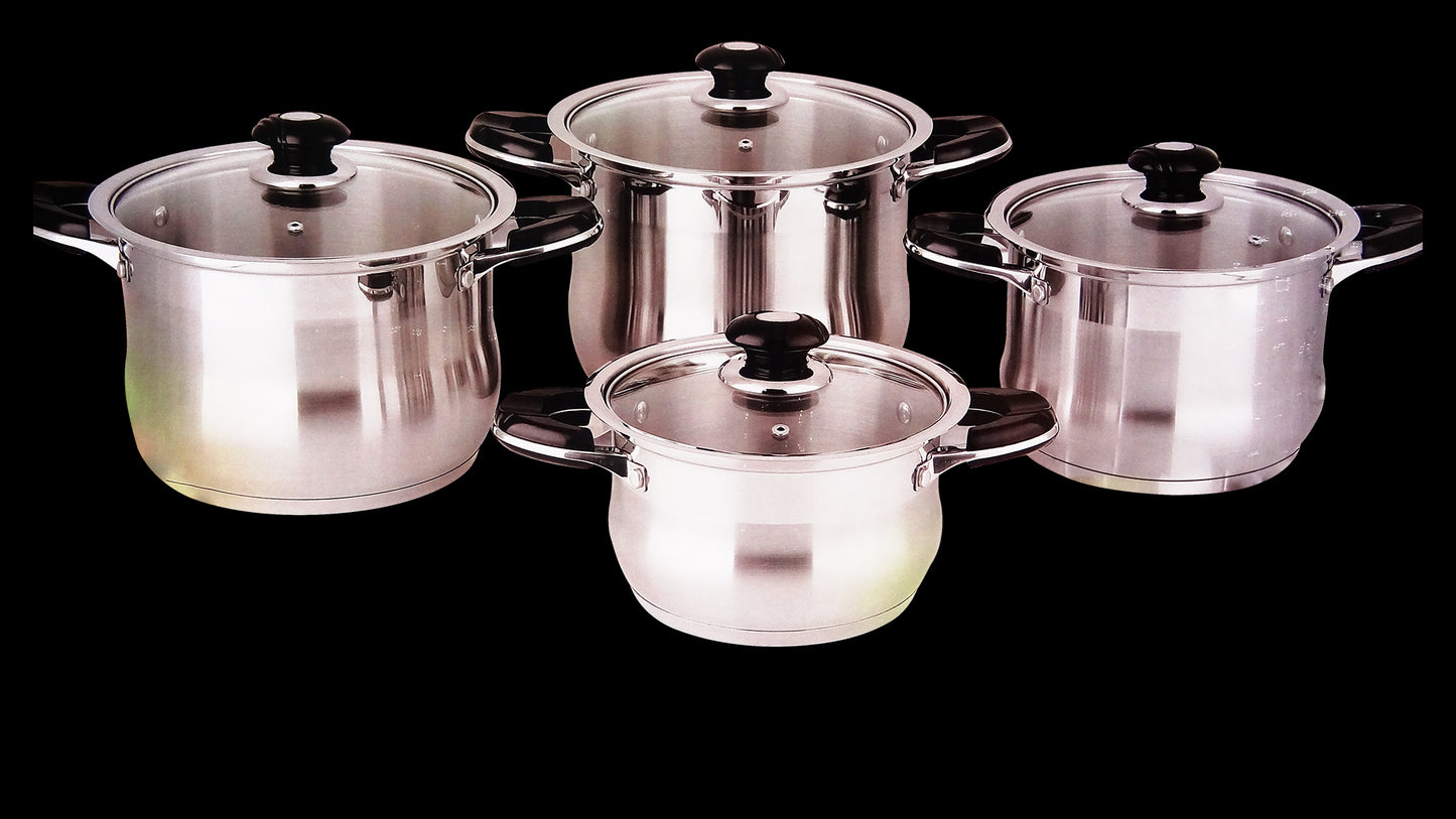 8 Pieces Germany Stainless Steel Cookware Set