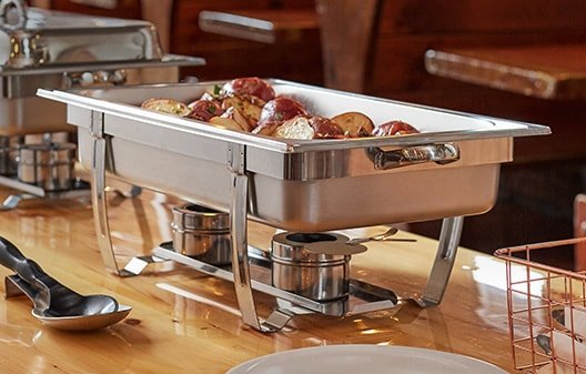Tray Giữ Nóng Chafer - Stainless Steel Chafer with Folding Frame